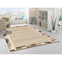 Wollteppich OCI DIE TEPPICHMARKE "Natura Kaja" Gr. 3, beige (natur), B:120cm H:9mm L:170cm, Wolle, Teppiche, reine Wolle, Wohnzimmer