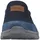 Rieker Slipper RIEKER, Herren, Gr. 41, blau (jeansblau, navy), Lederimitat, Textil, used, Schuhe Slipper, Schlupfschuh, Freizeitschuh mit seitlichen Stretcheinsätzen, G-Weite