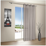 Happy Home Vorhang »MIRANDA«, (1 St.), HxB: 235x140, halbtransparent, grau