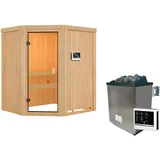 Karibu Faurin inkl. 9 kW Ofen + ext. Steuerung