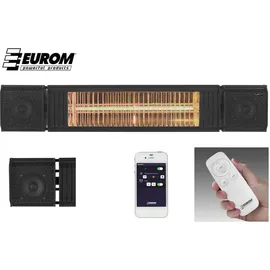 Eurom Heat and Beat Heizstrahler 2 kW schwarz