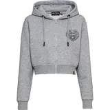 Spirit Motors Speeding Up Jessie Damen Sweatjacke grau melange XXL, - Motorradbekleidung - Motorradjacken