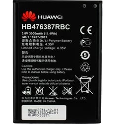 Akku Original Huawei HB476387RBC für Ascend G750, Honor 3X G750, 3.8V, 3Ah, Li-Polymer