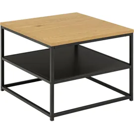 VCM Couchtisch Schwarz, Eiche Dekor.