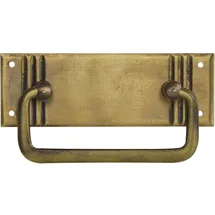 SCHÖRGHOFER & FREHE Hängegriff Landhausstil groß ohne Schlüsselloch liegend - patiniert