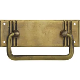 SCHÖRGHOFER & FREHE Hängegriff Landhausstil groß ohne Schlüsselloch liegend - patiniert