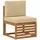 vidaXL Outdoor-Sofagarnitur 5-tlg. beige