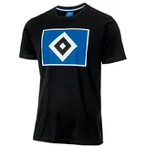 HSV Hamburger SV T-Shirt Logo Schwarz Gr. M