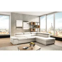 sit&more Ecksofa »Valentine L-Form, B: 272 cm« mit Arm- & Kopfteilverstellung, optional mit Bettfunktion, weiß