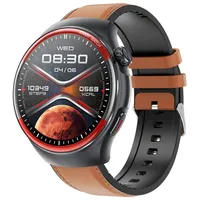 Blutzuckermessung Uhr Smartwatch Telefonfunktion Blutdruckmessung, Armbanduhr Fitnessuhr, Smartwatch mit Blutdruck.Braunes