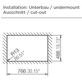 Schock Formhaus D-100S Unterbau Onyx + Excenterbetätigung
