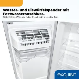 Exquisit SBS 520-CF-040E Side-by-Side (513 l, 1770 mm hoch, Inoxlook-az)