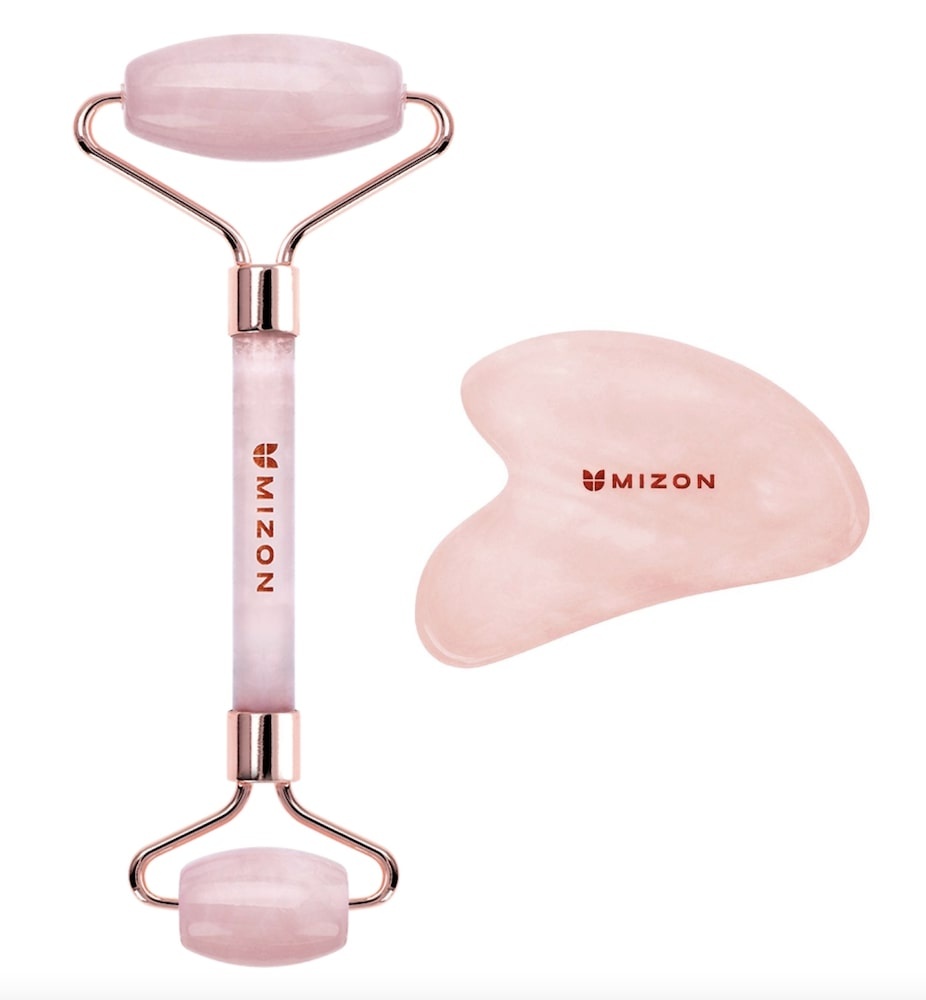 Mizon Facial Massage Roller and Gua Sha Set  (2 )