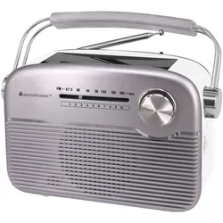 Soundmaster TR480 tragbares Radio mit Solar und Lithium Akku Retro Nostalgie Kopfhöreranschluss