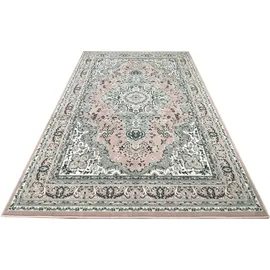 OTTO home Teppich OTTO HOME "Oriental, Made in Belgium" Gr. 1, rosa, B:60cm H:7mm L:110cm, Kunstfaser, Teppiche, Teppich, Orient-Optik, mit Bordüre, Teppich, Kurzflor, Weich, Kundenliebling