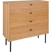 VCM Kommode 4 Schubladen Eiche Furnier.