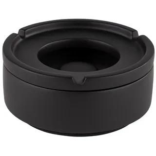 APS Windaschenbecher "ELEMENT", mit möbelschonender Unterseite, Beton, Schwarz, Ø 10,5 cm