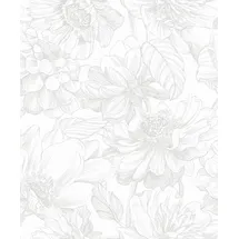 Art for the home Vliestapete Soft Blush Dahlia 53 cm x 10 m 1 St Grau/Pink 34193