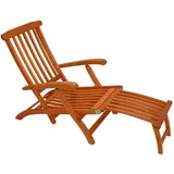 Gartenliege aus Holz klappbar Deckchair Sonnenliege Relaxliege Gartenstuhl Möbel