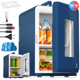 Kesser KESSER® 2in1 Mini Kühlschrank Kühlbox 15 Liter Kühl und Heizfunktion Tragbarer AC DC 220-240V/12V Steckdose und Zigarettenanzünder Warmhaltebox Mini-Thermobox Auto Büros Zimmer Camping Garten