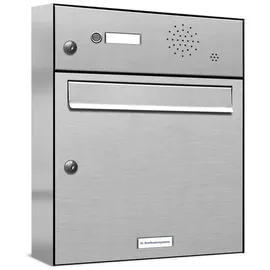 AL Briefkastensysteme Premium V2A Edelstahl weiß