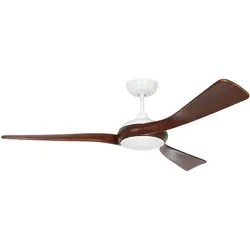 Energiespar Deckenventilator ECO INTERIOR - Weiß/Nussbaum
