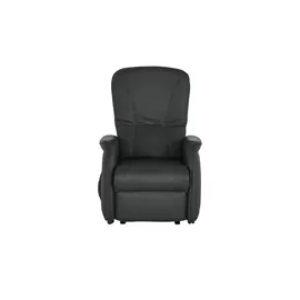 HIMOLLA Fernsehsessel 7568 Leder 77 x 104 x 85 cm Schwarz elektrisch