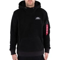 Alpha Industries Teddy Hoody Kapuzensweat für Herren Black