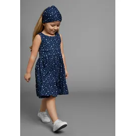 Kidsworld Jerseykleid KIDSWORLD "2tlg. Shirtkleid + Haarband im niedlichen Sternen-Allover", Mädchen, Gr.