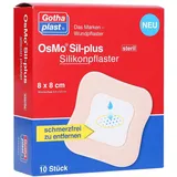 Gothaplast OsMo Sil-plus Silikonpflaster 8X8cm steril
