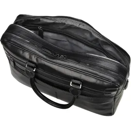 Bugatti Romano Aktentasche Leder 40 cm Laptopfach schwarz