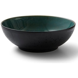Bitz Salatschüssel Salatschüssel matt black / shiny green 30 cm bunt
