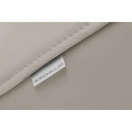 W.Schillig Cocktailsessel "sally Designsessel, Loungesessel", grau (eisgrau z59), B:84cm H:78cm T:84cm, Longlife Xtra-Leder Z59: Glattleder mit modischer Prägung. Hautstärke 0, 9 - 1, 1 mm., Sessel, Cocktailsessel, mit Metall-Winkelfüßen in Chrom glänzend