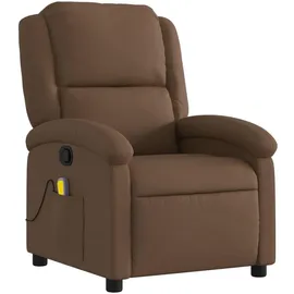 vidaXL Massagesessel 86,5 x 99,5 x 86,5 cm Braun mit Fernbedienung