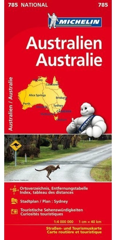 Michelin Karte Australien. Australie  Karte (im Sinne von Landkarte)
