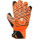 Uhlsport Soft Resist+ Flex Frame Torwarthandschuhe mit Fingerschutz fluo orange/weiß/schwarz 11