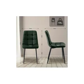 CLP 2er Set Esszimmerstuhl Tilde grün