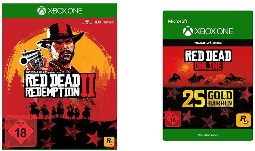 Red Dead Redemption 2 [Xbox One] + 25 Gold Bars [Download Code]