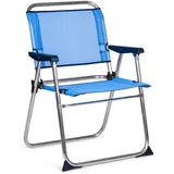 Solenny Strandstuhl 58 x 54 x 81 cm blau klappbar