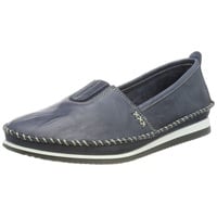 Andrea Conti 1887801 Damen Slipper Mokassins, Größe:38 EU, Farbe:Blau