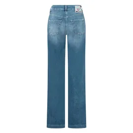 MAC Dream Wide Leg Jeans in mittelblauer Waschung-D40 / L32