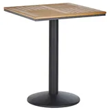 Beliani Palmi Gartentisch 60 x 60 x 75 cm Braun/Schwarz