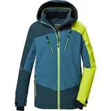 KILLTEC Jungen Skijacke/Funktionsjacke wasserdicht mit Kapuze und Schneefang KSW 389 BYS SKI JCKT, Gr. 164, ocean, , 50489814-164