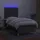 vidaXL Boxspringbett 100 x 200 cm Dunkelgrau