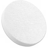 platino24 Akustik-Paneele aus Basotec G+ I Weiß I Ø 55 cm I 1x Akustikpaneele in Kreis-Form I Hochwertige Wandpaneele mit Akustik-Filz I Akustikplatten zur Schalldämmung in Büro & Wohnung