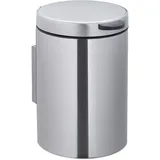 Relaxdays Kosmetikeimer 3 l Silber