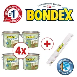 BONDEX Gartenholz Öle, Wasser-stop Abperleffekt, Wetterschutz, UV-Schutz, 10 l, Kiefer und Fichte