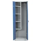 Gürkan Putzmittelschrank Stahl 60,0 x 50,0 x 180,0 cm grau 4 Fachböden