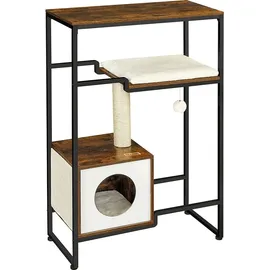 Songmics FEANDREA Kratzbaum 2-in-1-Möbel braun