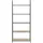 Actona Mid.you Regal, Schwarz, Eiche, Holz, Wildeiche, 77x174.5x36 cm, Reach, Wohnzimmer, Regale, Bücherregale